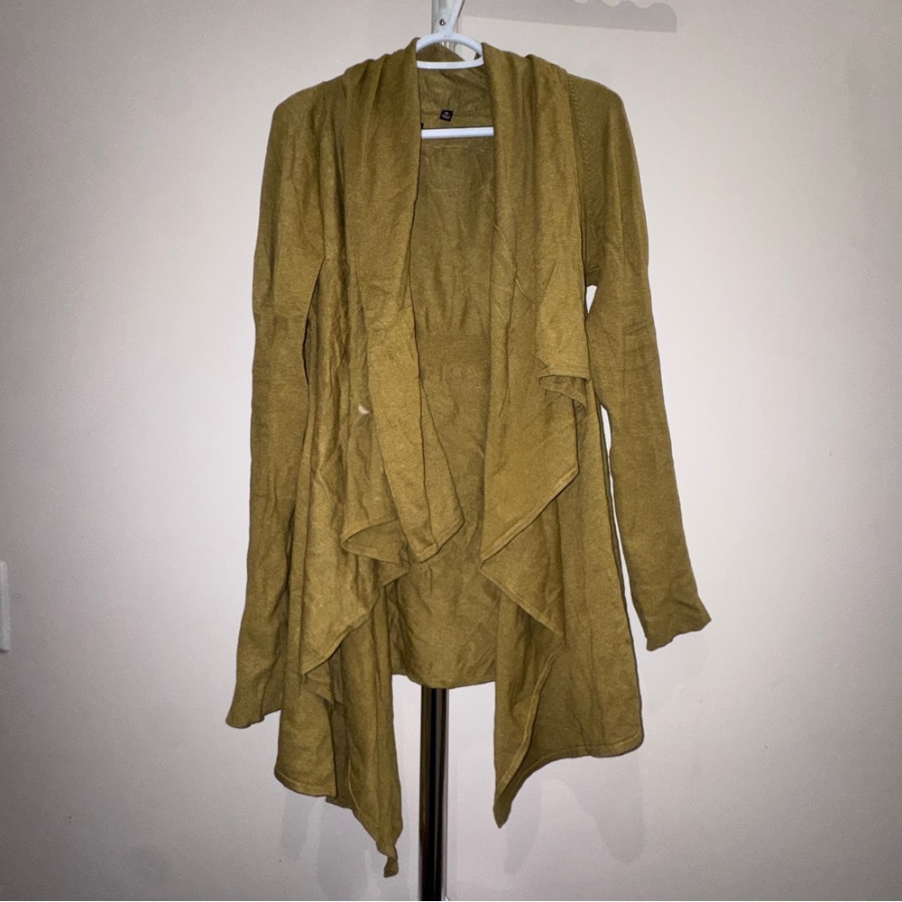 Cyrus Mustard Yellow Knit Cardigan